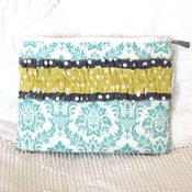 Image of e-reader case - turquoise damask 