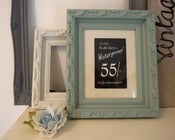 Image of Framed vintage shop price card
