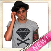 Image of Diamond & Crossbones (Heather/Dark Grey)