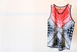 Image of CUSTOM MADE - BANDANA PRINT TANK TOP