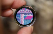 Image of Pink & Purple Aztec Pattern Plugs