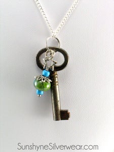 Image of Skeleton Key Pendant with Chain