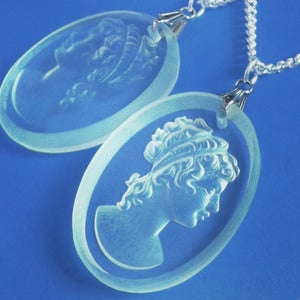 Image of Intaglio Vintage Cameo Necklace 