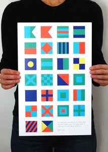 Image of Alphabet Flags - Bright