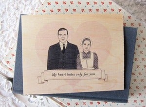 Image of Downton Abbey- My Heart Bates Only For You Postcard