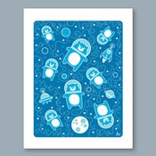 Image of Bears in Space Print