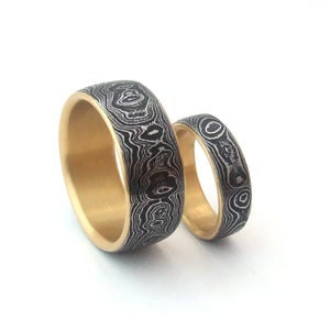 Image of Custom Damascus Wedding Set
