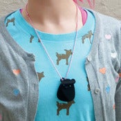 Image of Black Cavey Necklace or Keychain
