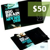 Image of $50.00 Big Brain Gift Card