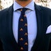 Image of Skull Knit Tie Navy