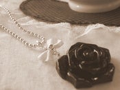 Image of Black Rose Necklace