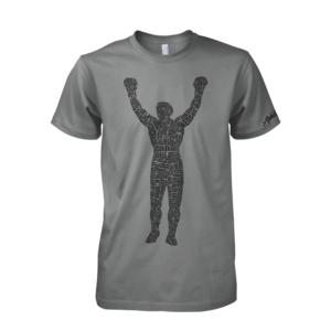 Image of Rocky Statue Tee (Grey/Black)