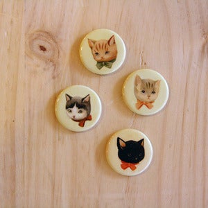 Image of Set of 4 Cat Magnets by The Black Apple