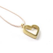 Image of heart bold goldplated