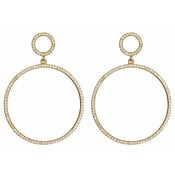 Image of " New " Kara Ackerman <i> Talulah <i/>  Faceted Stone Circle Drop Earrings