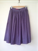 Image of Gingham Cotton Fullum Skirt with pockets