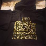 Image of Black "We Everywhere" Leopard Print Hoodie