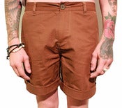Image of Mens Brown Chino Shorts