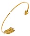 Image of Arrow bracelet in silver or brass