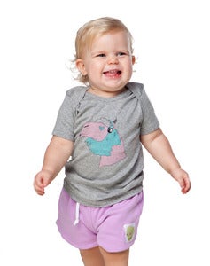 Image of Gardner shorts Reversible Soft lilac and Grey