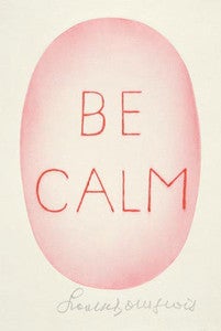 Image of Affiche Be calm