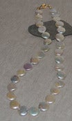 Image of Flat Coin Pearls, Pale Pink and White