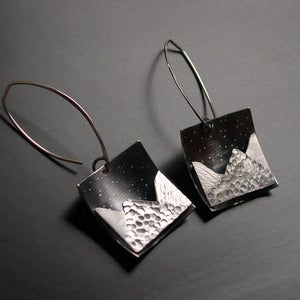 Image of Mountain Landscape Earrings
