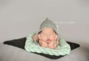 Image of  Mint Big Bump Blanket *Devoted Knits Original*