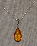 Image of White Seed Beads and Amber