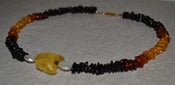 Image of White Oval Pearls w/ Amber