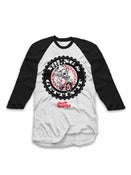 Image of Young & Gettin' It Raglan in Blk/Red/White