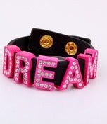Image of HOT PINK /BLACK DREAM BRACELET