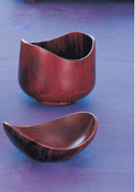 Image of Rosewood curved lip bowl 
