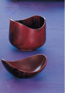 Image of Rosewood curved lip bowl