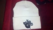 Image of WHITE AND BLACK LSP BEANIE