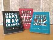 Image of All three London maps: Cocktail Bars, Craft Beer and Speciality Coffee