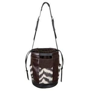 Image of Joanie Bucket - brown/black/zebra