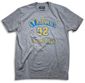 Image of McDowells All-American Tee | grey heather