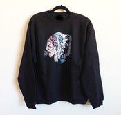 Image of American Warrior Black Crew Neck Sweater 