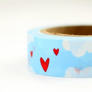 Image of Heart in the Clouds Washi Tape
