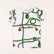 Image of MINI RODINI rope s/s tee, green