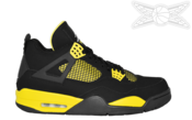 Image of Air Jordan 4 Retro THUNDER 