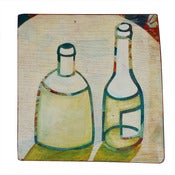 Image of kitchen equipment two old bottles