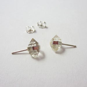 Image of Diamond Studs - Bright Silver
