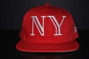 Image of 40oz NYC "Red NY Balmain" Snapback