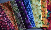 Image of Tissu fruits et légumes