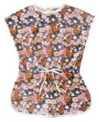 Image of Flower and Fish Print Jumpsuit