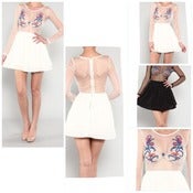 Image of Woven Mesh Dress