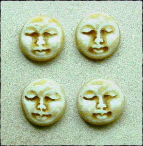 Image of Set of Four Small Round Face Stones