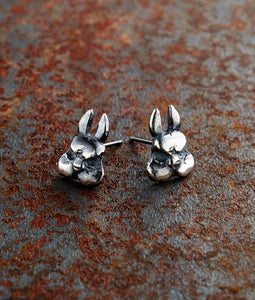 Image of  Tiny Evil Bunny Stud Earrings